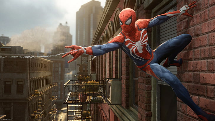 spiderman, PS4, 2016, game, HD wallpaper