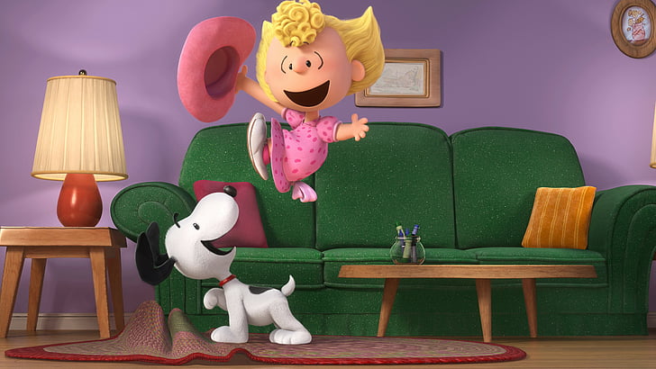 O filme dos amendoins, Snoopy, Charlie Brown, HD papel de parede