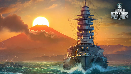 Navires de guerre, World of Warships, Fond d'écran HD HD wallpaper