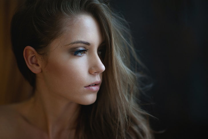 모델, Xenia Kokoreva, 갈색 눈, 갈색 머리, 얼굴, 모델, 여자, HD 배경 화면