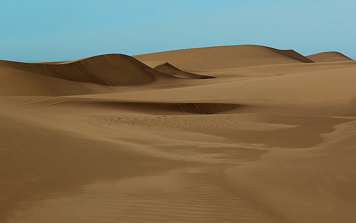 pemandangan, alam, gurun, bukit pasir, bukit pasir, pasir, Wallpaper HD