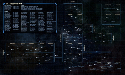 digitale Schwarzweiss-Tapete, Star Trek, Diagramm, Karte, Schema, HD-Hintergrundbild HD wallpaper