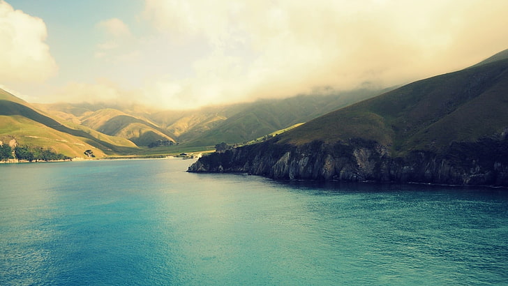 جسم مائي ، منظر طبيعي ، نيوزيلندا، خلفية HD
