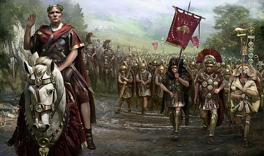 วอลล์เปเปอร์จักรวรรดิโรมัน, Total War, กองทัพ, พื้นหลัง, Legion, DLC, Legionnaires, วิดีโอเกม, ทหารราบ, Total War: Rome 2, Legio, The Creative Assembly, Gaius Julius Caesar, Romans, Caesar in Gaul, Leg X Gemina, Total War: Rome II, วอลล์เปเปอร์ HD HD wallpaper