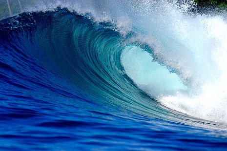 Ilustración de olas de agua, mar, olas, Fondo de pantalla HD HD wallpaper