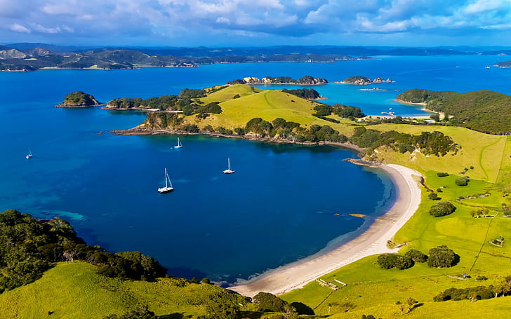 Bay Of Islands Nuova Zelanda Scarica lo sfondo Hd 1920 × 1200, Sfondo HD
