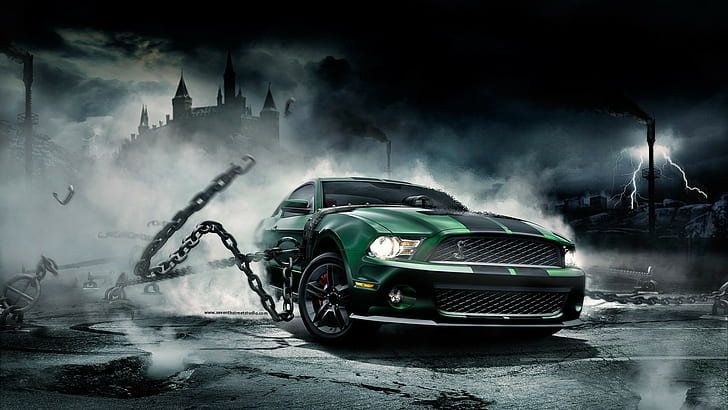 Ford Mustang, muscle cars, HD papel de parede