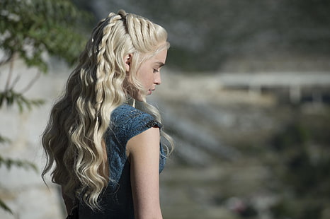 Game Of Thrones, Emilia Clarke, Daenerys Targaryen, la madre de los dragones, Fondo de pantalla HD HD wallpaper