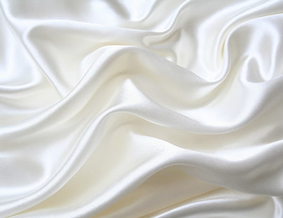 نسيج الحرير الأبيض ، الحرير ، الأبيض ، النسيج ، النعومة، خلفية HD HD wallpaper