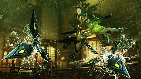 Blizzard Entertainment, Overwatch, Videospiele, Genji (Overwatch), Genji Shimada, livewirehd (Autor), HD-Hintergrundbild HD wallpaper