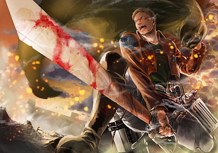 อะนิเมะเรื่อง Attack On Titan, Reiner Braun, วอลล์เปเปอร์ HD HD wallpaper