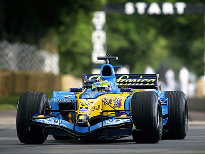 2005, f 1, formula, r25, lomba, balap, Renault, Wallpaper HD HD wallpaper
