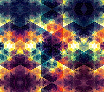 Andy Gilmore, abstrak, geometri, pola, Wallpaper HD HD wallpaper