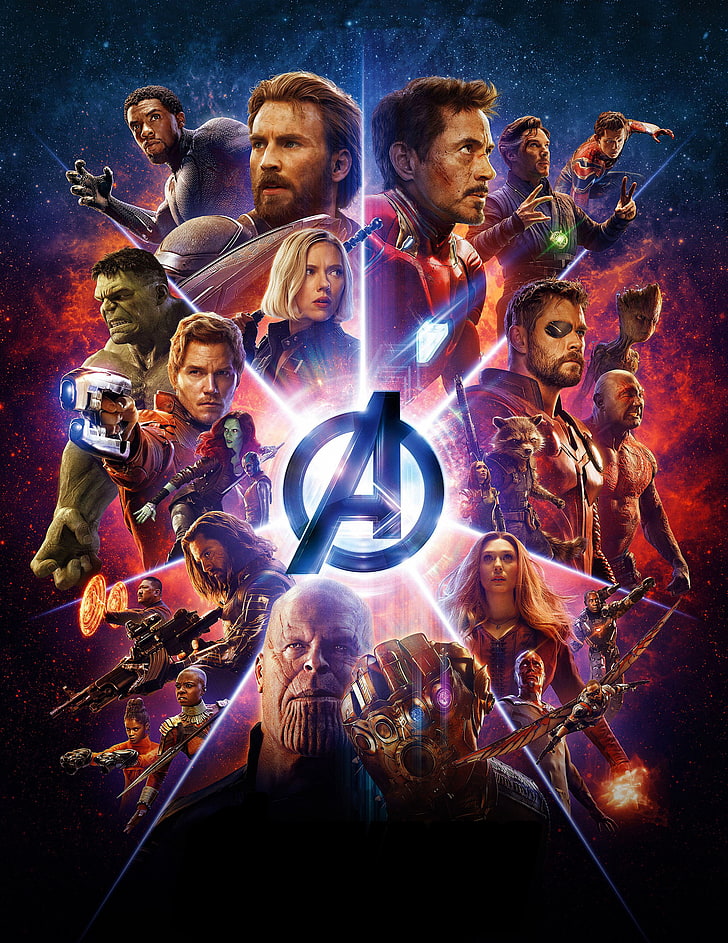 Superheroes, 2018, Marvel Comics, Avengers: Infinity War, วอลล์เปเปอร์ HD, วอลเปเปอร์โทรศัพท์