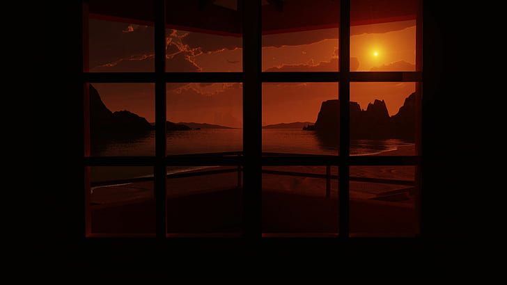Sunset HD, pôr do sol, artístico, HD papel de parede