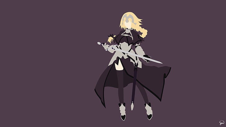 Schicksal / Apokryphen, Anime-Mädchen, Herrscher (Schicksal / Apokryphen), Jeanne d'Arc, HD-Hintergrundbild