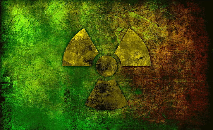 Radioactive, Biohazard logo, Aero, Creative, Radioactive, HD wallpaper