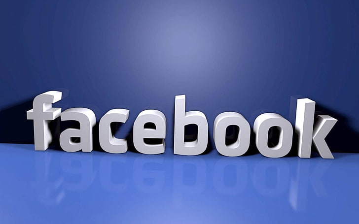 facebook, facebook 3d, facebook logo, HD wallpaper