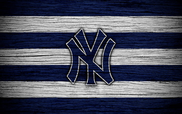Бейзбол, Ню Йорк Янкис, лого, MLB, HD тапет