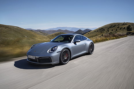 carretera, cupé, 911, Porsche, Carrera 4S, 992, 2019, Fondo de pantalla HD HD wallpaper