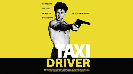 タクシードライバーイエローロバートデニーロHD、映画、黄色、デ、ロバート、ドライバー、タクシー、ニーロ、 HDデスクトップの壁紙 HD wallpaper
