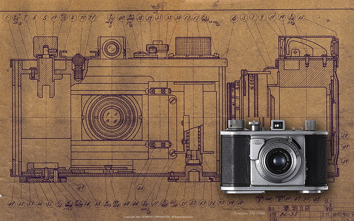 kamera, skema, diagram, Wallpaper HD