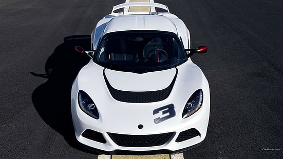 Lotus Exige, белые машины, суперкар, автомобиль, Lotus, HD обои HD wallpaper