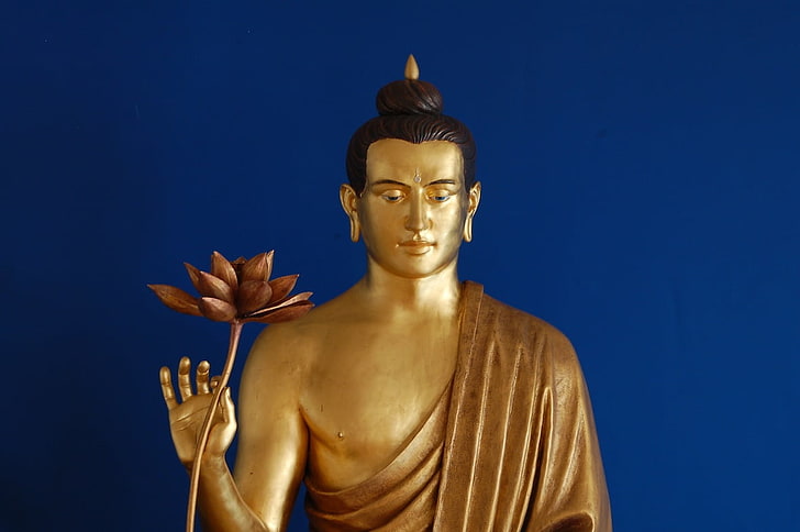 Gautama Buda, estátua do homem, Deus, Senhor Buda, Buda, estátua, senhor, HD papel de parede