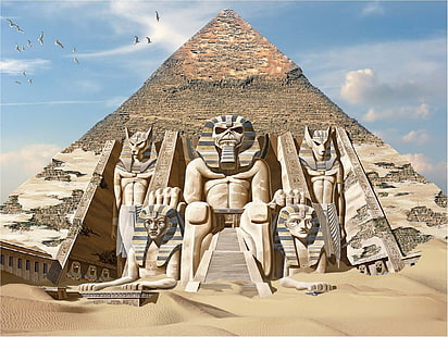 Iron Maiden, gods, mythology, Egypt, Anubis, HD wallpaper HD wallpaper