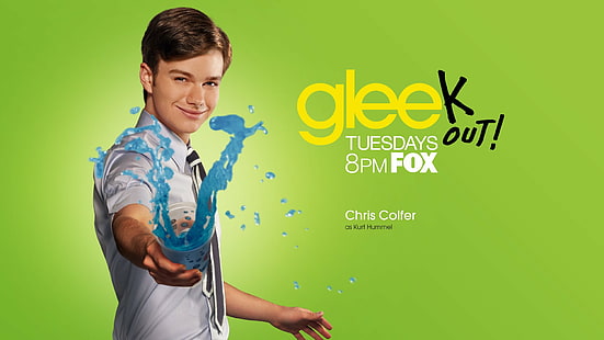 Émission de télévision, Glee, Chris Colfer, Kurt Hummel, Fond d'écran HD HD wallpaper