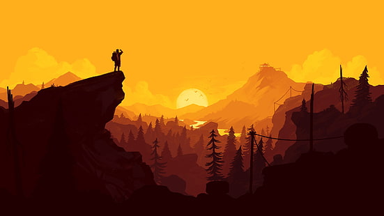 sfondo del gioco, Firewatch, Olly Moss, Sfondo HD HD wallpaper