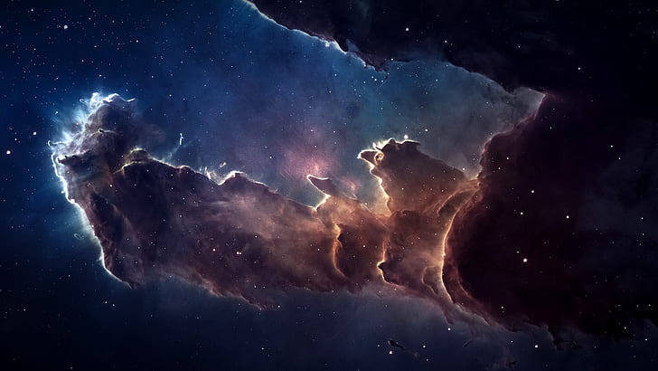 stars, nebula, space, Eagle Nebula, Serpens, constellation, HD wallpaper