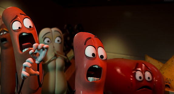 Sausage Party, najlepsze filmy animowane 2016 roku, Tapety HD HD wallpaper