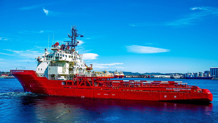 Превозни средства, морски кораб за поддръжка, CSV Ocean Investigator, кораб, HD тапет