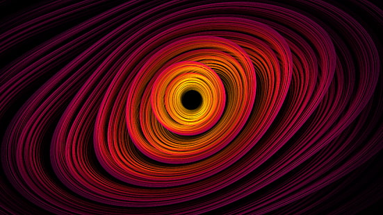 red and black light wallpaper, abstract, digital art, swirls, HD wallpaper HD wallpaper