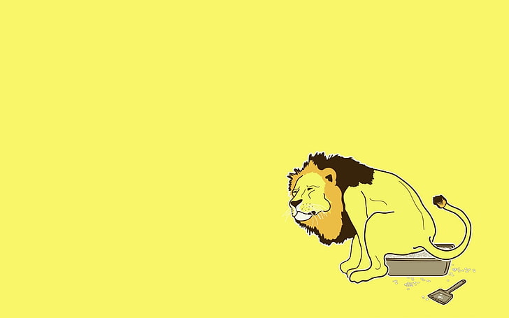 ภาพตัดปะสิงโตสิงโตถาดห้องน้ำตัก, วอลล์เปเปอร์ HD