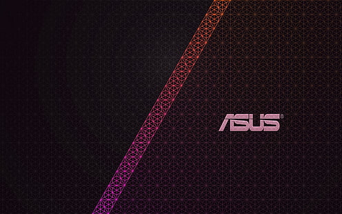 ASUS, logotipo, arte digital, patrón, textura, geometría, tipografía, ilustraciones, Fondo de pantalla HD HD wallpaper
