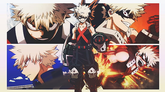 Аниме, My Hero Academia, Katsuki Bakugou, HD тапет HD wallpaper