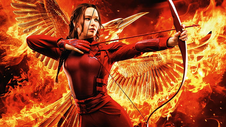 Wallpaper digital The Hunger Games, The Hunger Games, Mockingjay - Bagian 2, Jennifer Lawrence, Film terbaik, film, Wallpaper HD