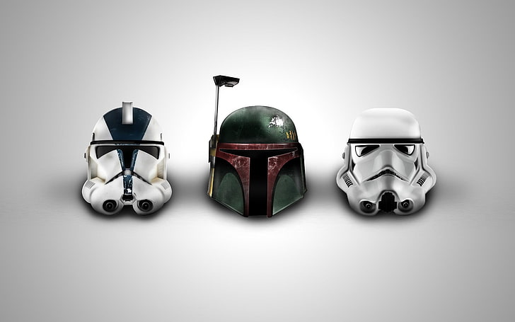 Ilustração de Star Wars Troopers, Star Wars, Boba Fett, stormtrooper, clone trooper, HD papel de parede
