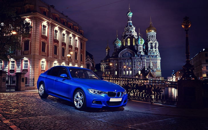 BMW F30 335i Car Rusia City, 335i, rusia, city, HD wallpaper