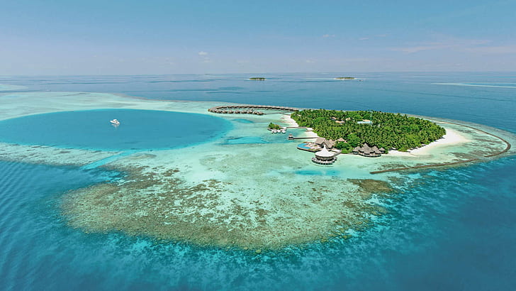 Baros Maldives Kuoni Hotel Di Maldives Di Samudra Hindia Deluxe Villas Bungalows Beberapa Meter Dari Tepi Laut Wallpaper Untuk Desktop 1920 × 1080, Wallpaper HD