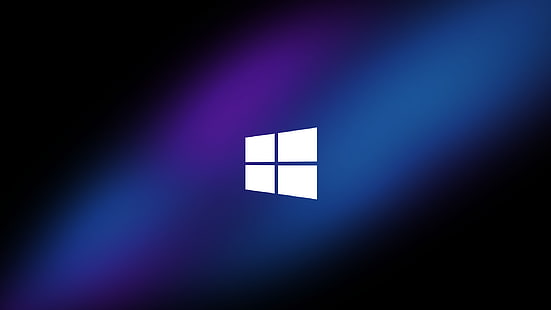 windows10, 어두운, 그라디언트, 미니멀리즘, HD 배경 화면 HD wallpaper