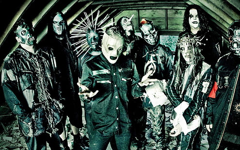 zespół metalowy, Slipknot, zespoły rockowe, Nu Metal, metal alternatywny, muzyka rockowa, Tapety HD HD wallpaper