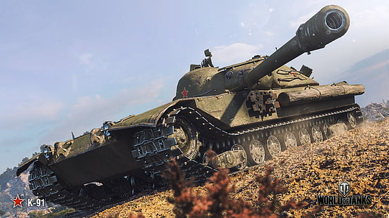 WoT, World of Tanks, Wargaming, K-91, HD wallpaper HD wallpaper
