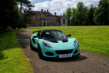 Lotus, Lotus Elise, Blue Car, Car, Lotus Cars, Sport Car, Supercar, Vehículo, Fondo de pantalla HD HD wallpaper