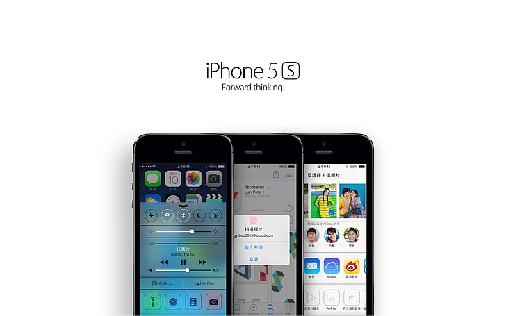 Apple iOS 7 iPhone 5S HD Desktop Wallpaper 15, space gray iPhone 5s's, HD wallpaper