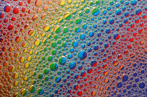 Bolle, Aero, Colorate, Bolle, Schiuma, Colori arcobaleno, Sfondo HD HD wallpaper