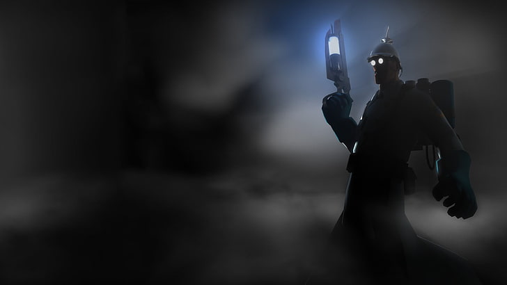 Mann mit Pistole Illustration, Team Fortress 2, Medic, Videospiele, HD-Hintergrundbild