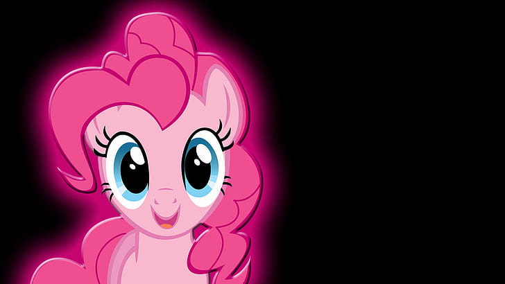 My Little Pony Black Pinkie Pie HD, карикатура / комикс, черно, малко, моето, пони, пай, пинки, HD тапет